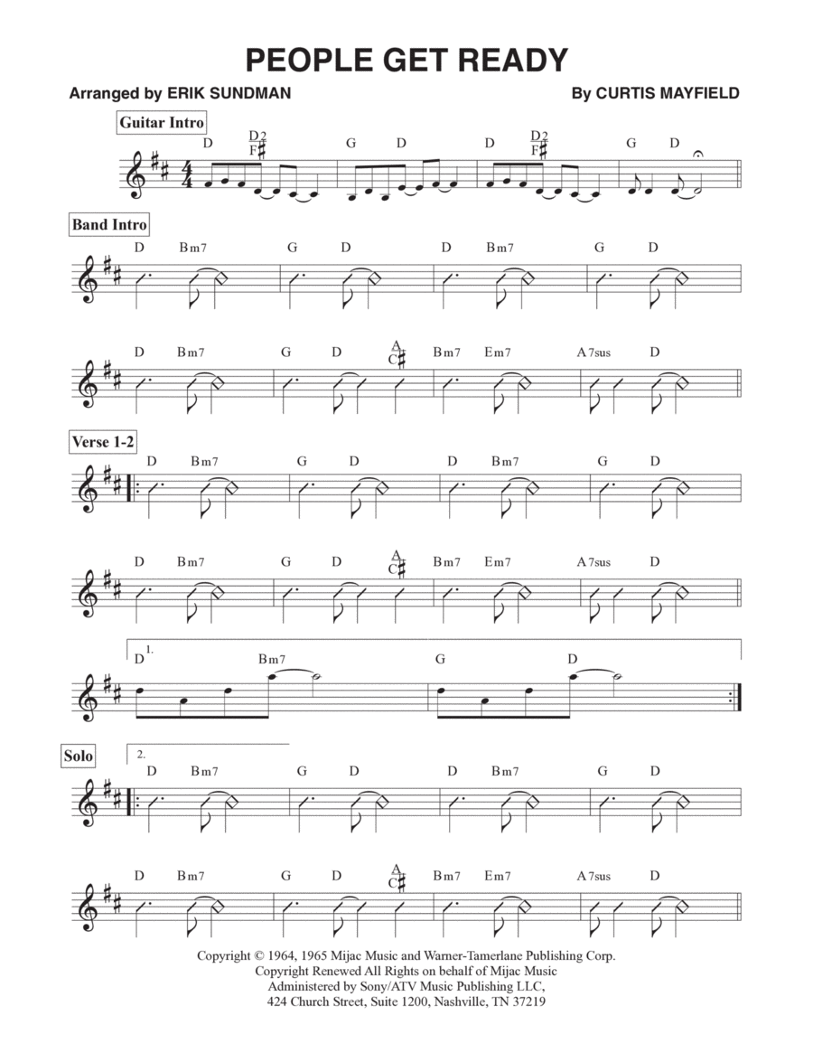People Get Ready Piano scores gallery preview page 1