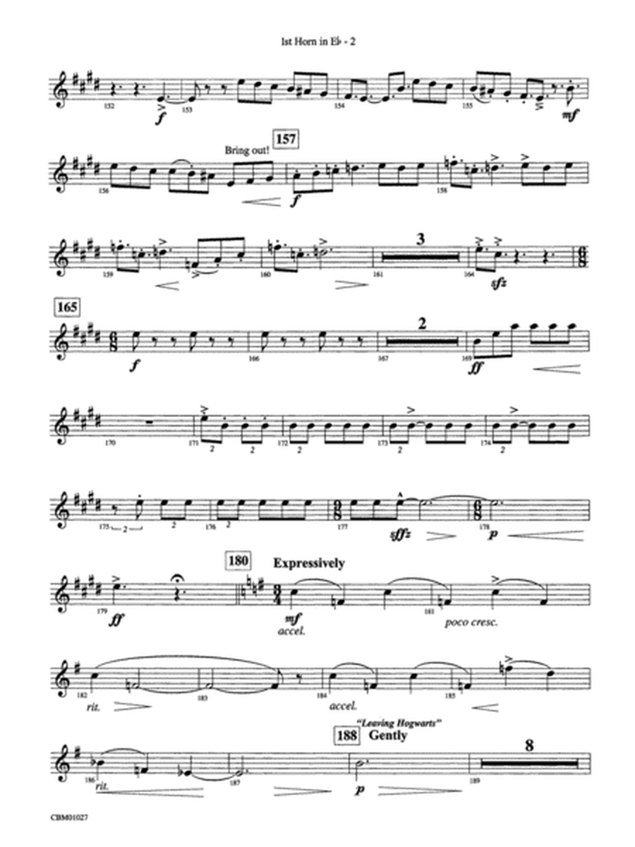 Harry Potter Symphonic Suite: (wp) 1st Horn in E-flat