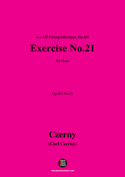 C. Czerny-Exercise No.21,Op.261 No.21 image number null