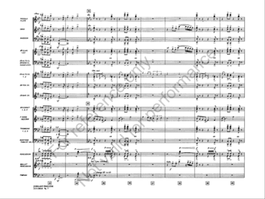Jubilant Prelude Concert Band scores gallery preview page 8