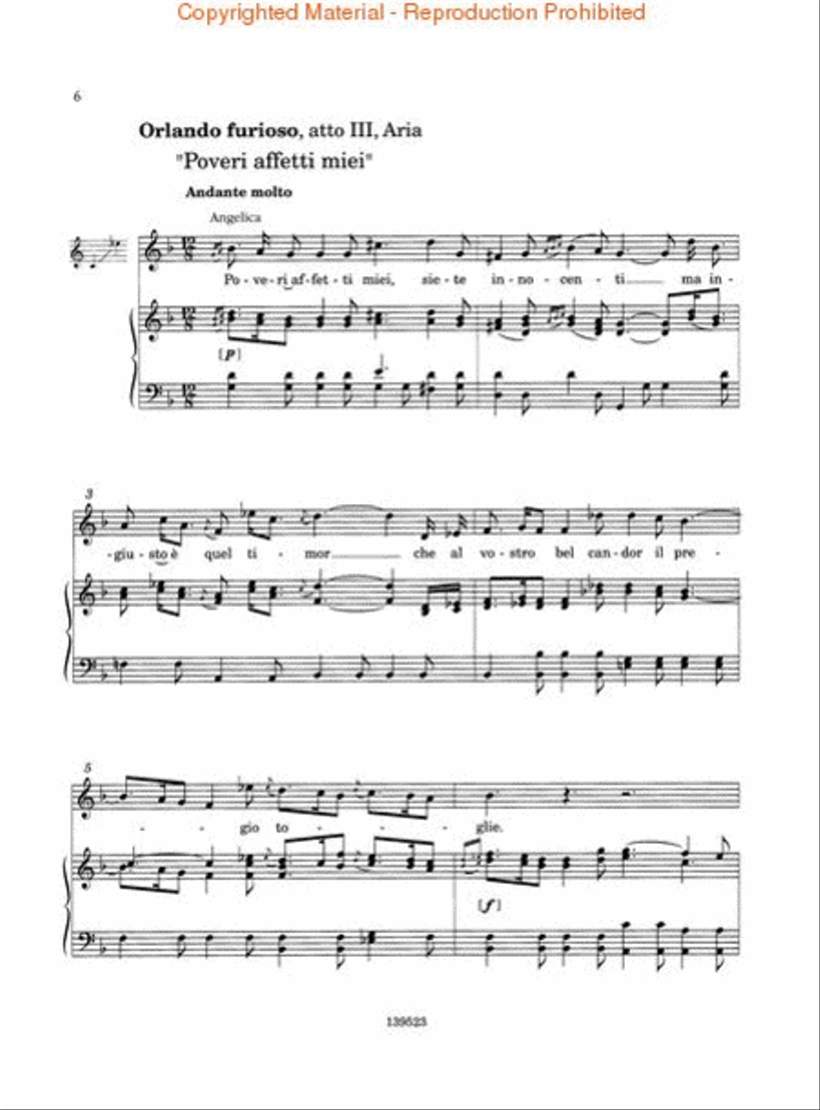 Antonio Vivaldi Opera Arias for Soprano Voice Solo scores gallery preview page 3