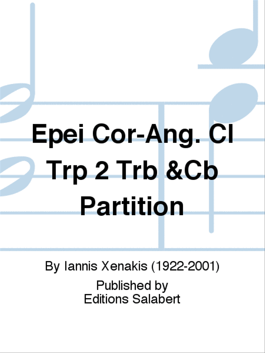 Epei Epei Clarinet scores gallery preview page 1