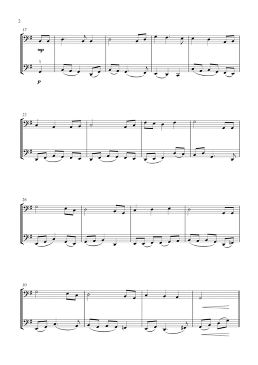 Cradle Song - Brahms’ Lullaby (for cello duet, suitable for grades 2-6) image number null