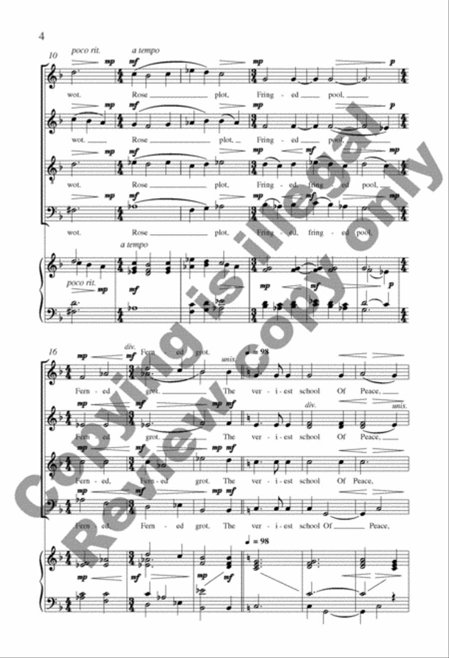 My Garden 4-Part scores gallery preview page 9