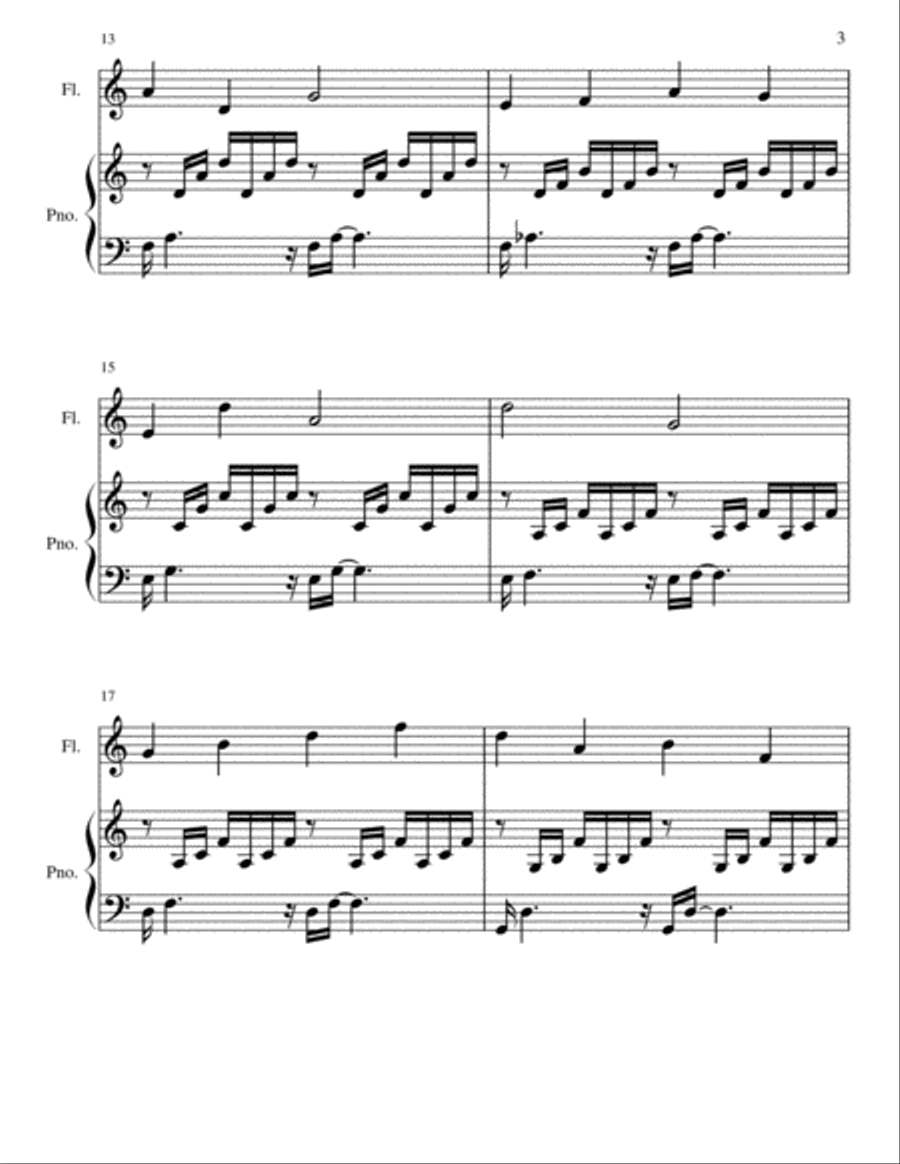 Prelude in C Prelude in C Woodwind Duet scores gallery preview page 3