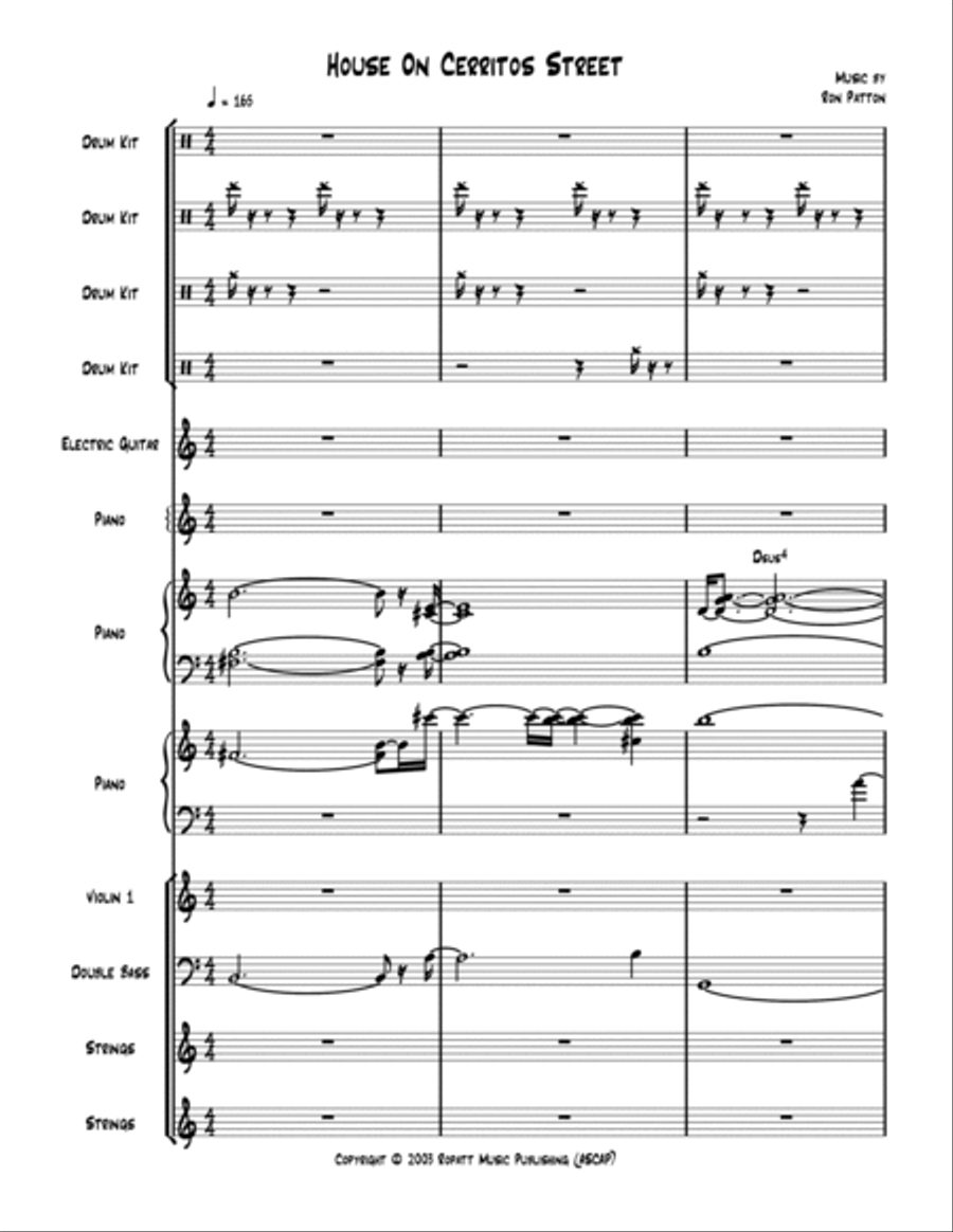 House On Cerritos Street Jazz Ensemble scores gallery preview page 2