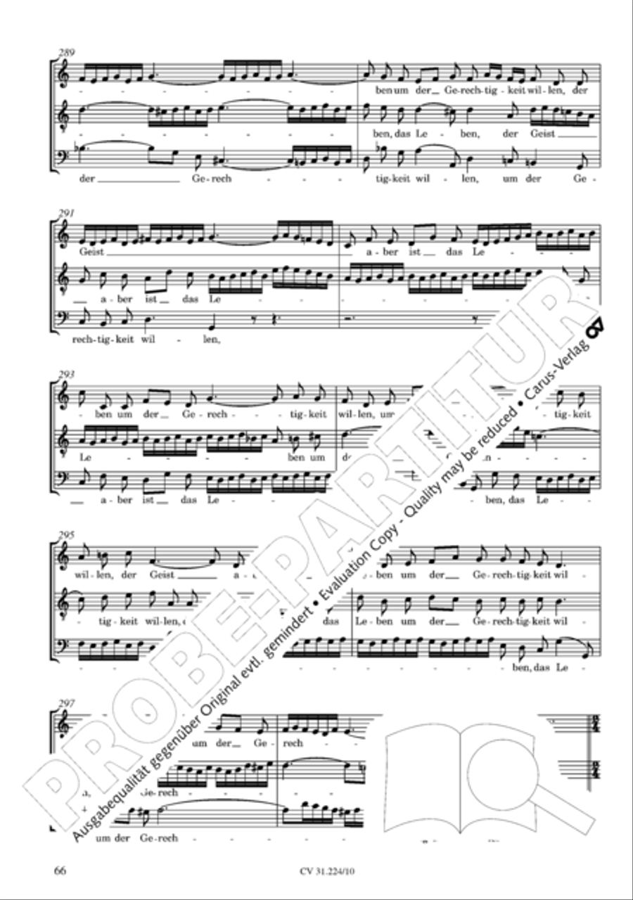 The complete motets (without Bc) Choir scores gallery preview page 73