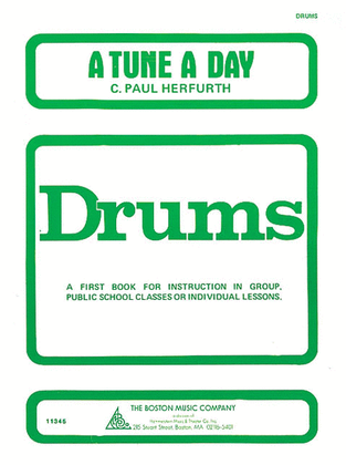 Book cover for A Tune a Day - Drum