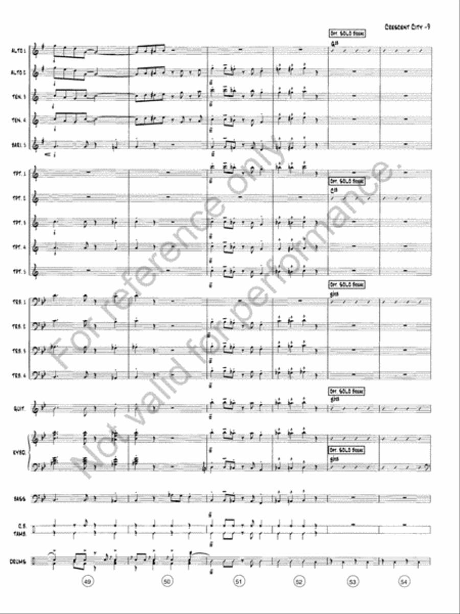 The Crescent City Stomp Jazz Ensemble scores gallery preview page 10