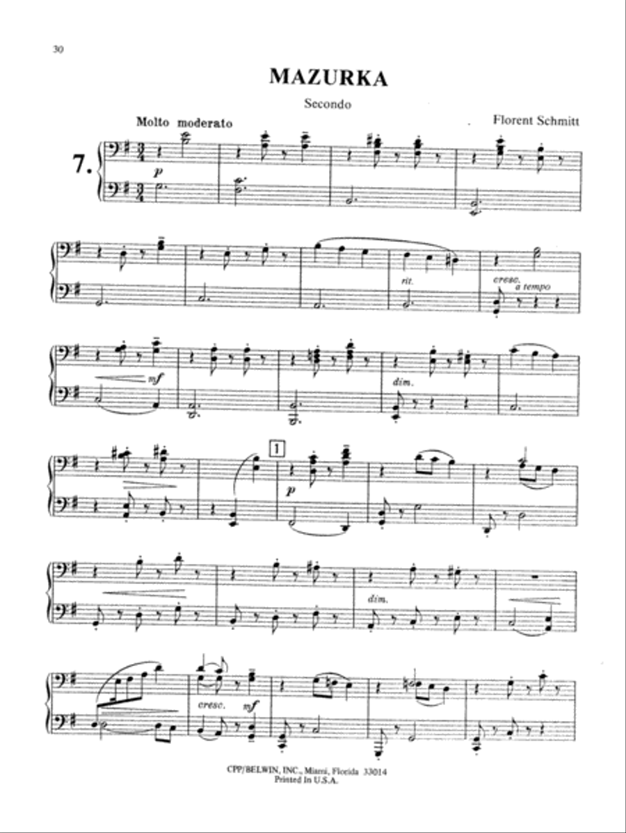 Schmitt: Album of Piano Duets, Volume I Piano Duet scores gallery preview page 1