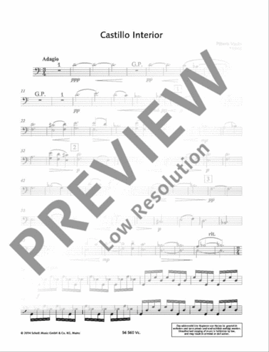 Castillo Interior Castillo Interior Cello scores gallery preview page 21
