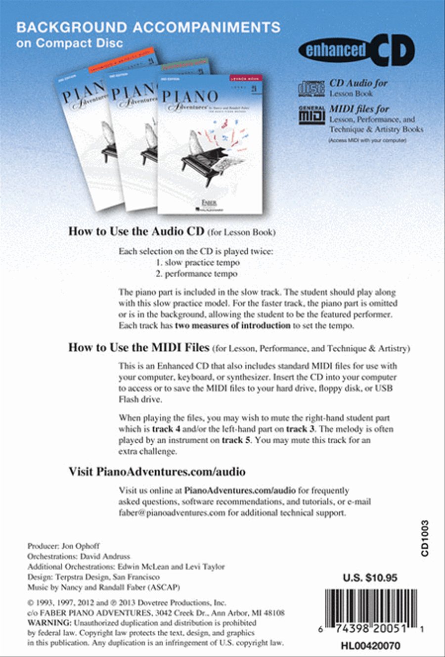 Piano Adventures Level 2A - Lesson Book CD Piano Method scores gallery preview page 3