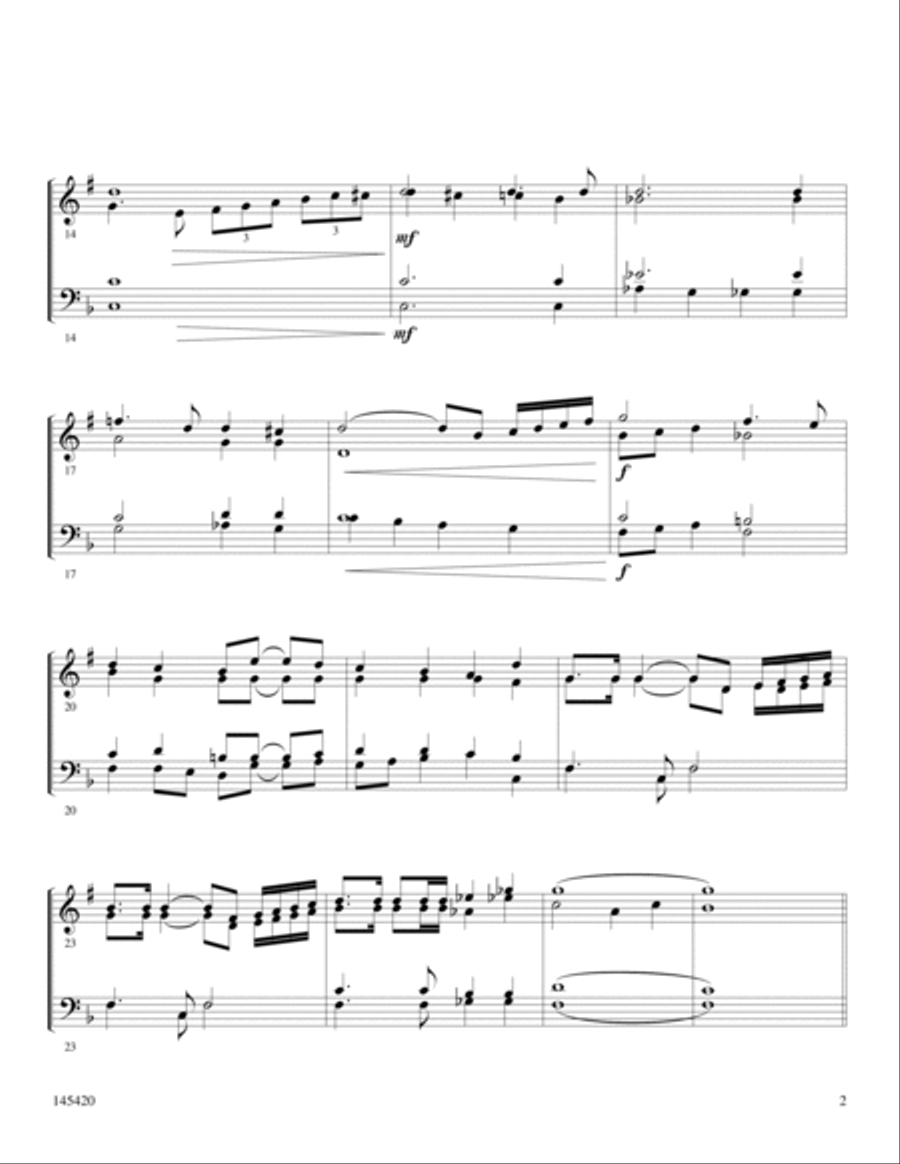 God Of Our Fathers Fanfare Brass Quartet scores gallery preview page 2