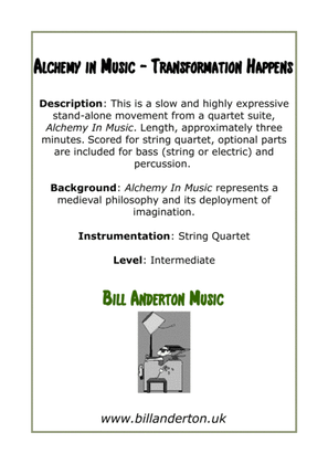 Book cover for Alchemy in Music - Transformation Happens