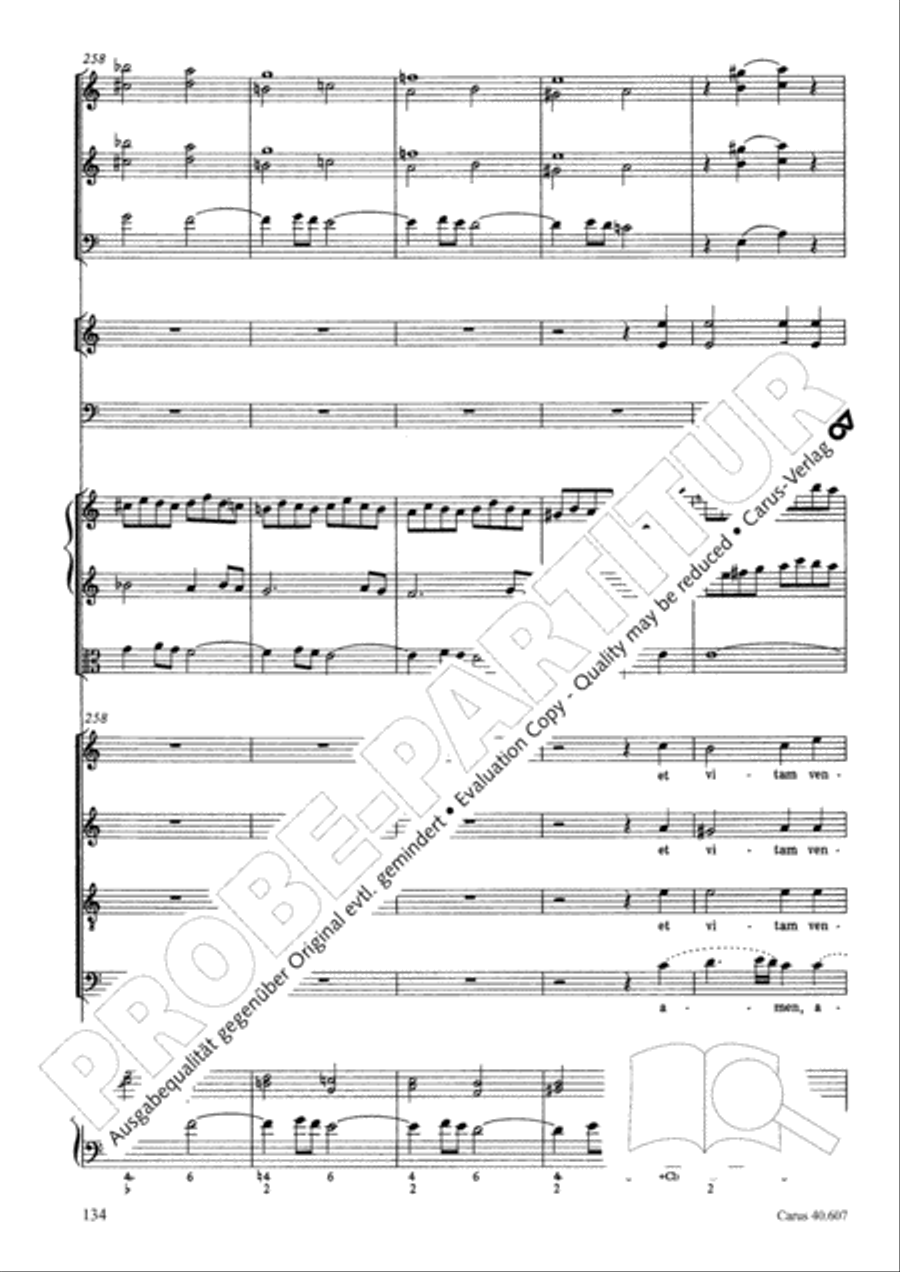 Mass in time of war (Missa in tempore belli) 4-Part scores gallery preview page 144