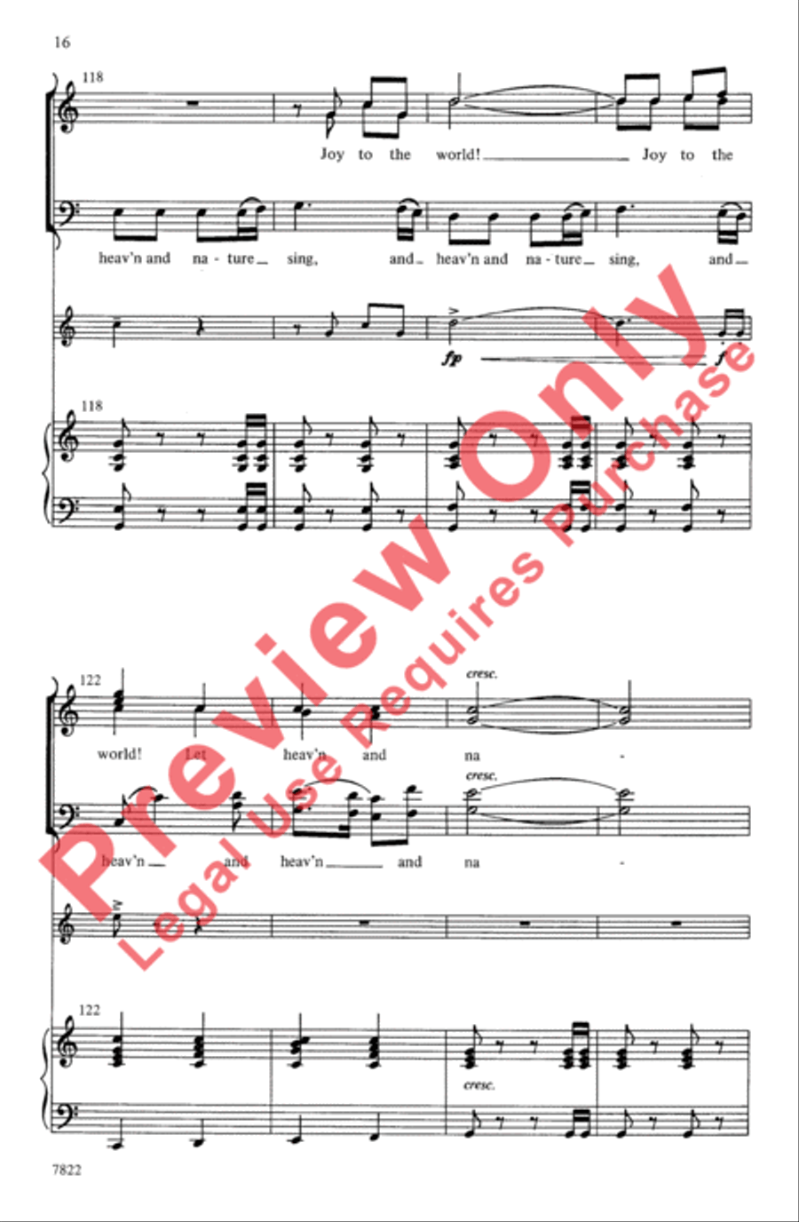 Joy: A Carol Cantata for Christmas 4-Part scores gallery preview page 16