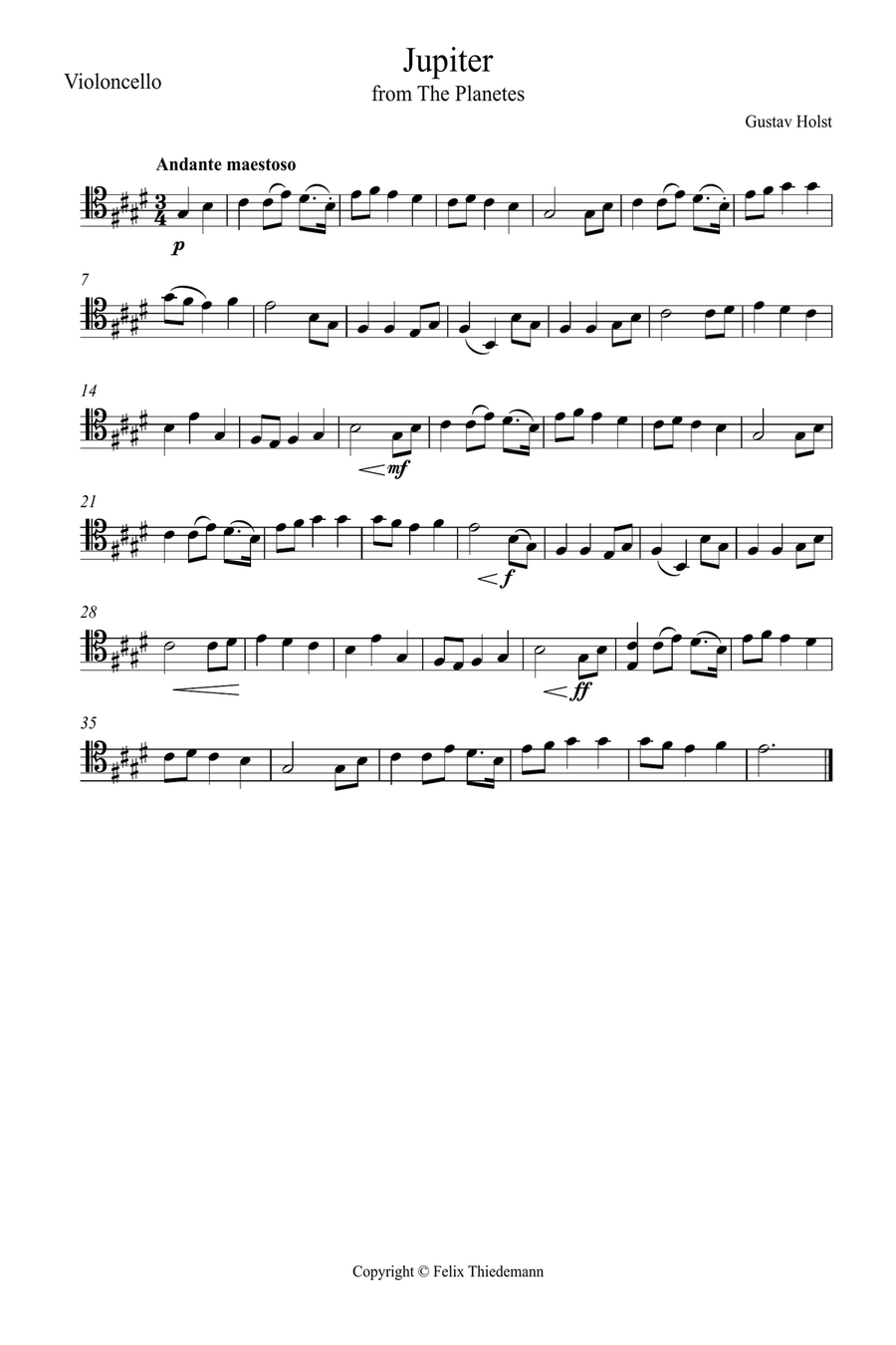 The Planets - Jupter The Planets - Jupter Chamber Music scores gallery preview page 3
