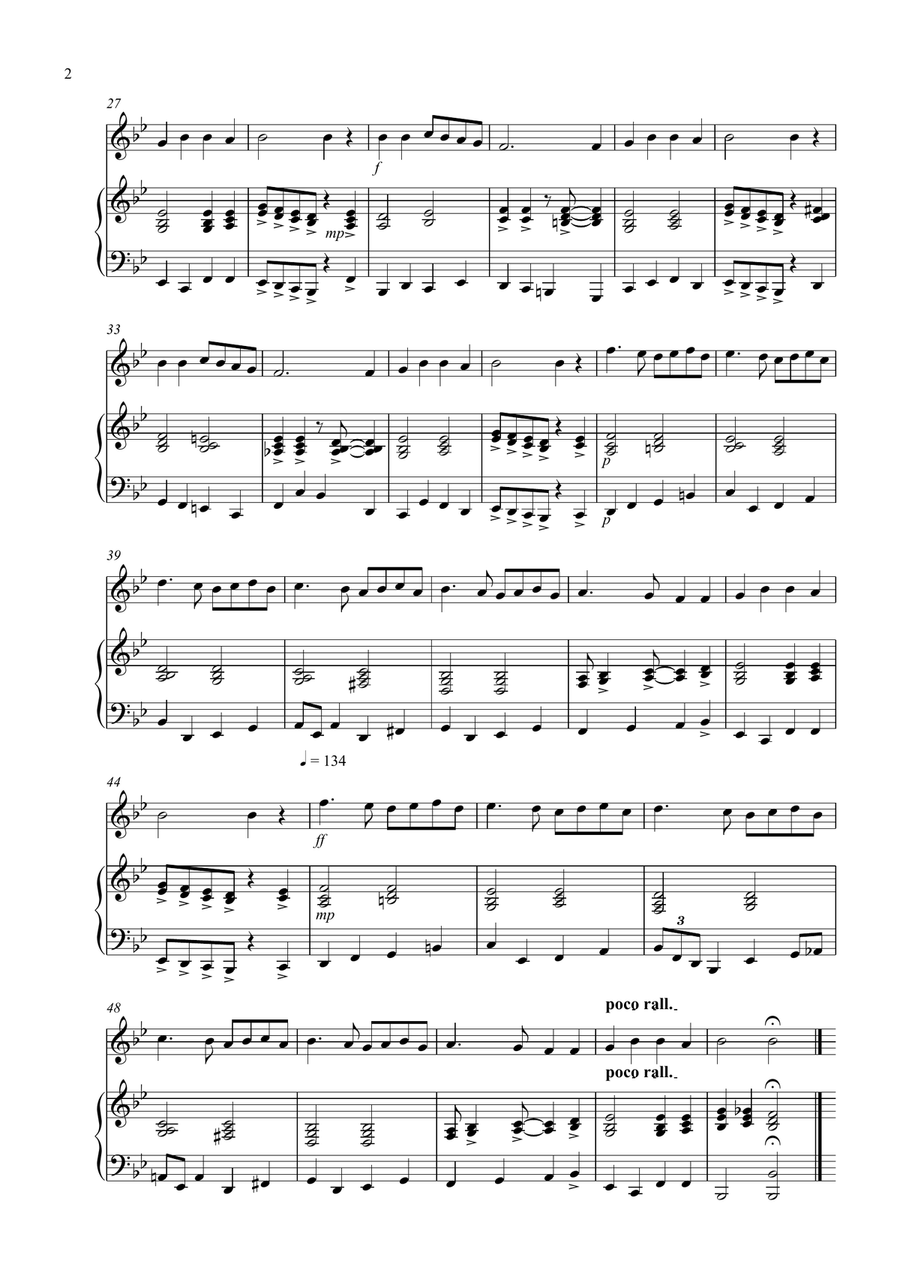 3 Jazzy Christmas Pieces for Alto Saxophone and Piano Alto Saxophone scores gallery preview page 2