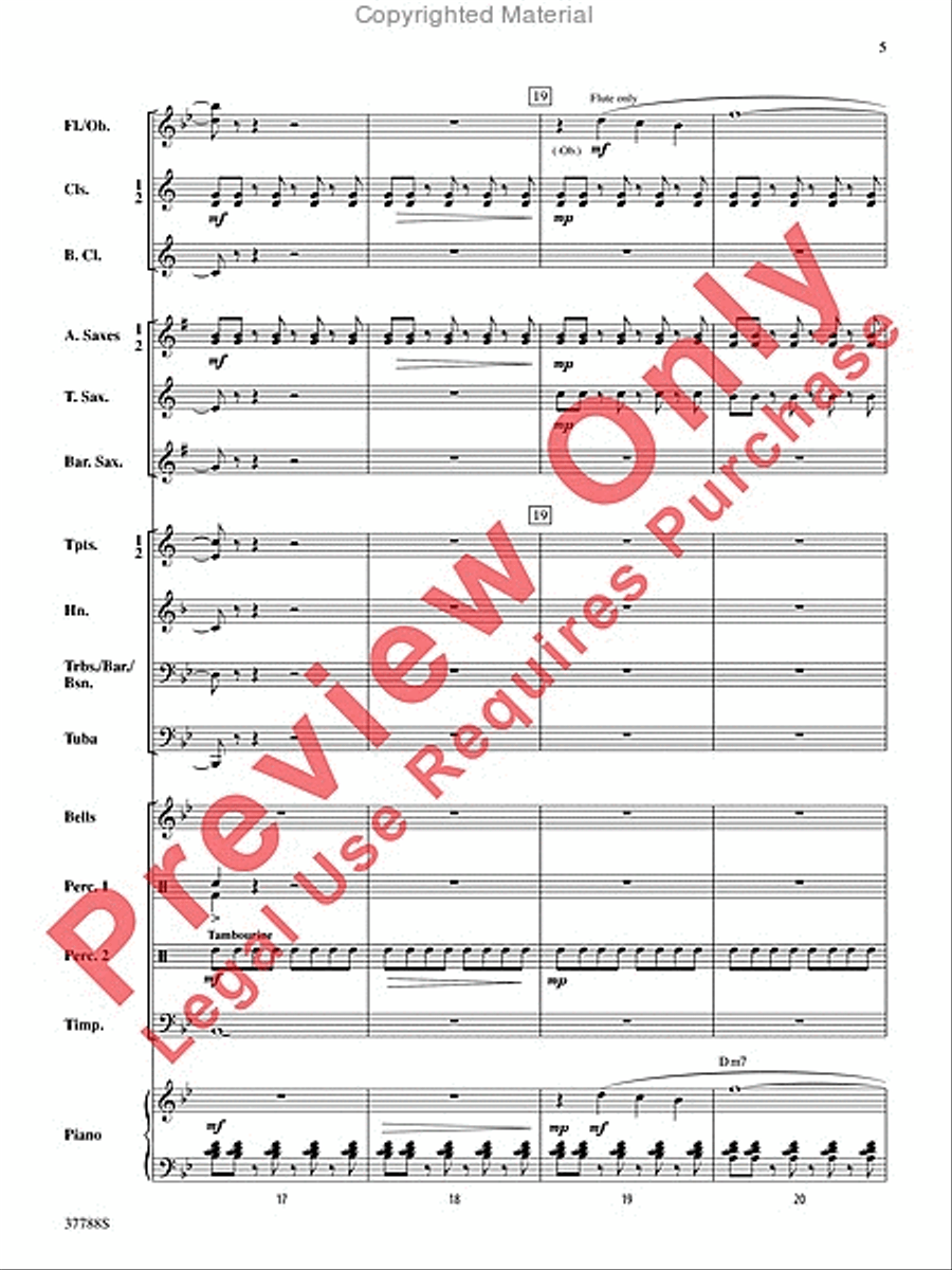 Of Distant Peaks Concert Band scores gallery preview page 6