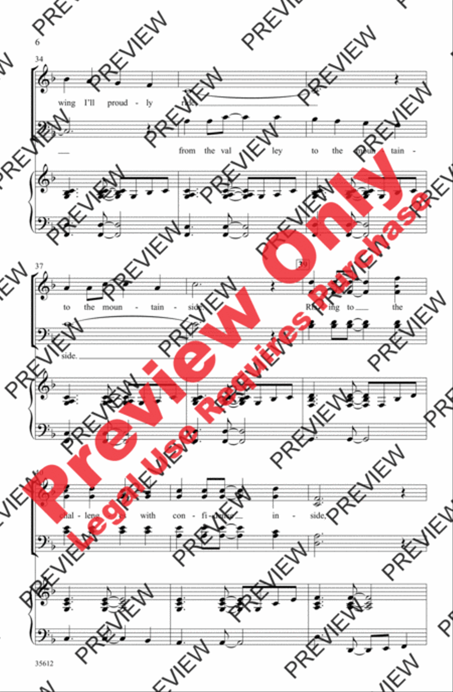 On an Eagle's Wing On an Eagle's Wing 4-Part scores gallery preview page 6