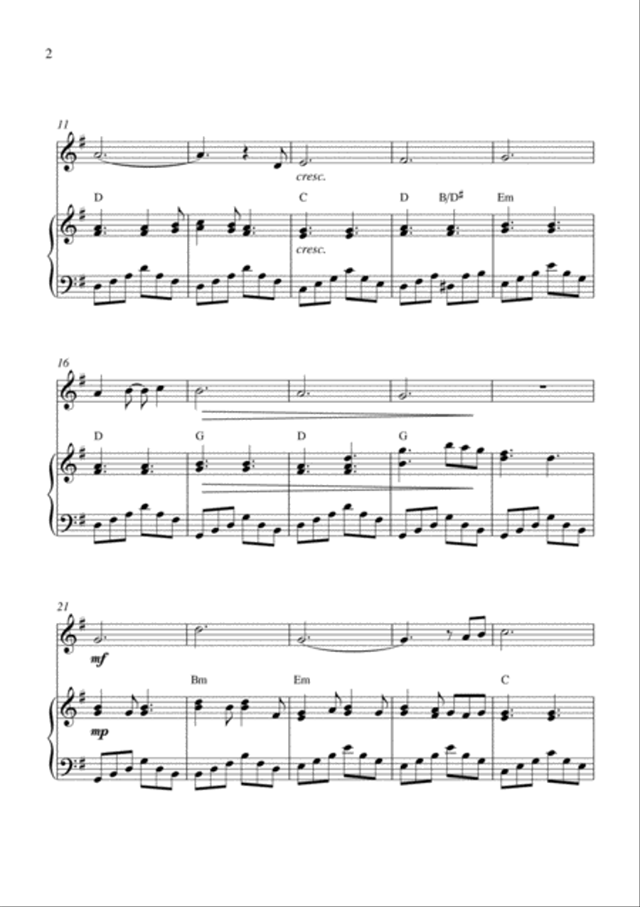 Can't Help Falling In Love Flute Solo scores gallery preview page 2