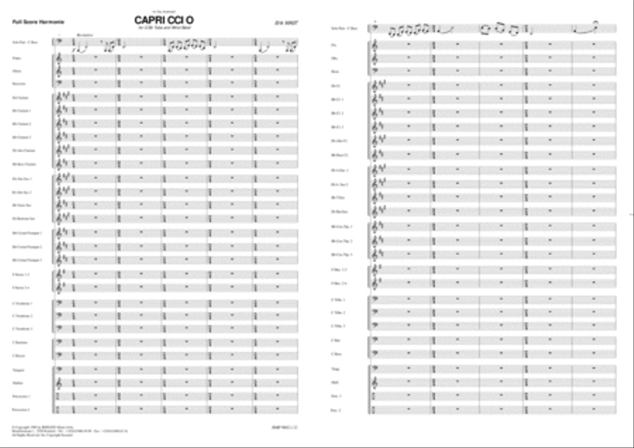 Capriccio Concert Band scores gallery preview page 2