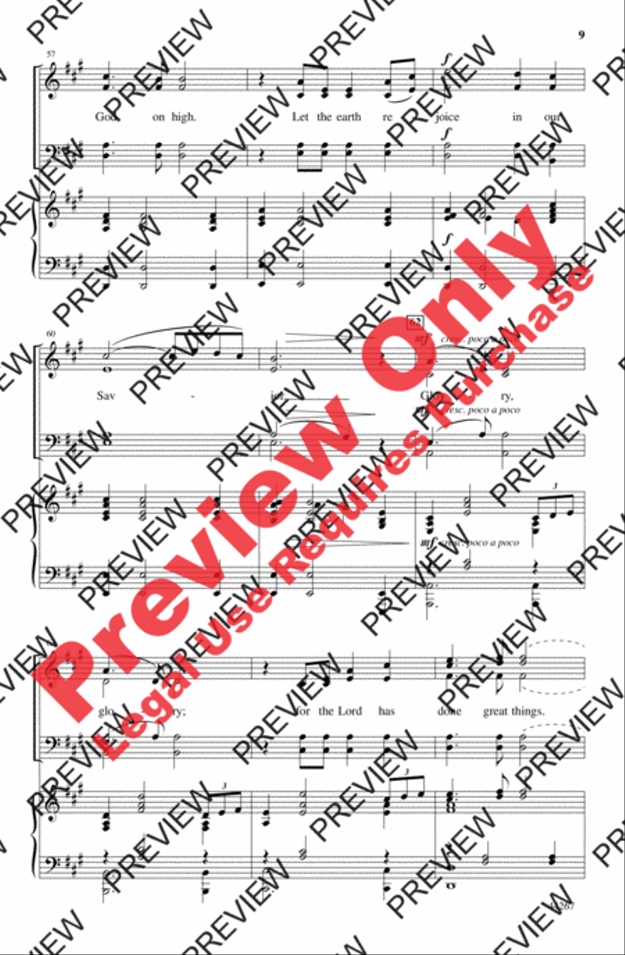 Now My Spirit Sings Now My Spirit Sings 4-Part scores gallery preview page 9