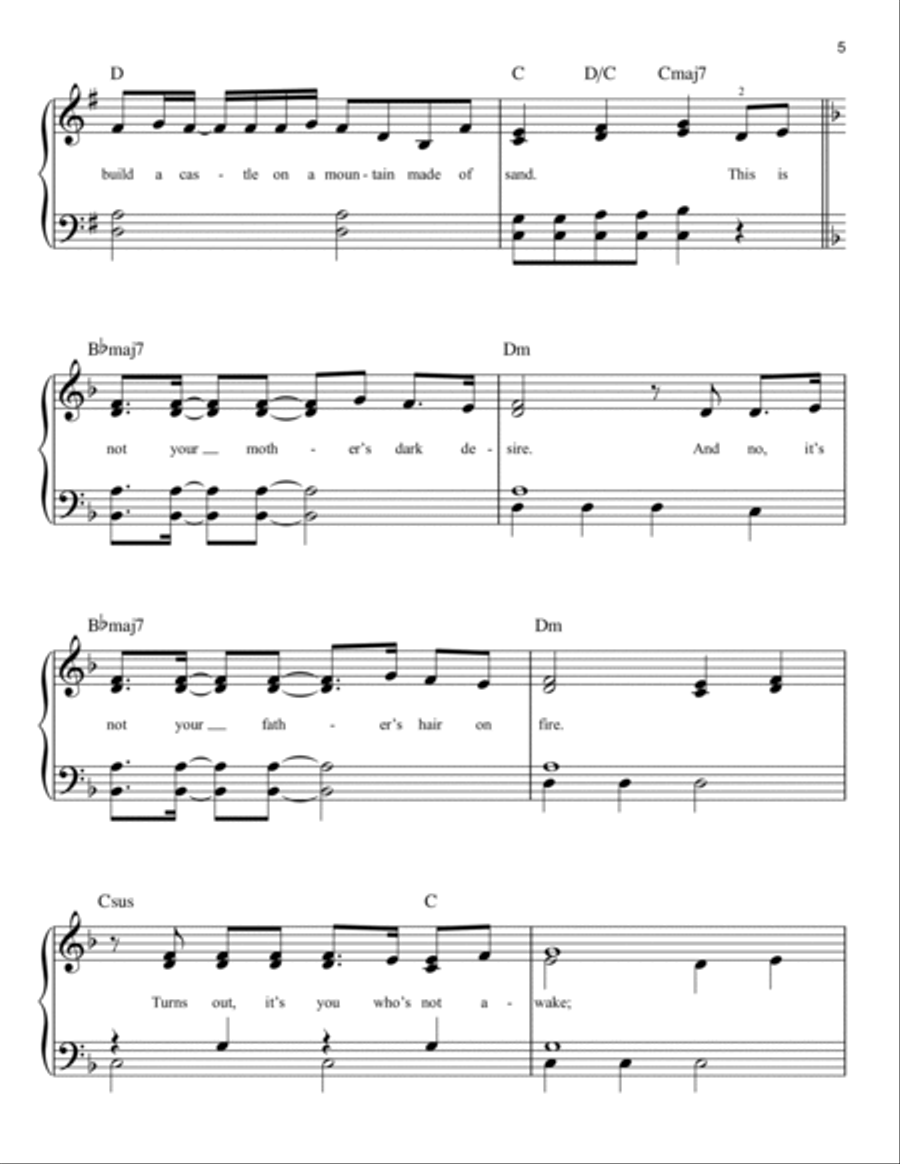 My Once Upon A Time (from Disney's Descendants 3) Easy Piano scores gallery preview page 5