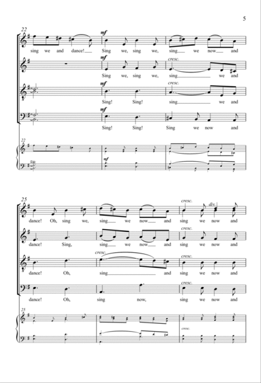 Sing We And Dance Sing We And Dance 4-Part scores gallery preview page 4