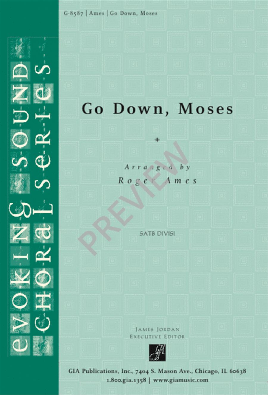 Go Down, Moses Divisi scores gallery preview page 1