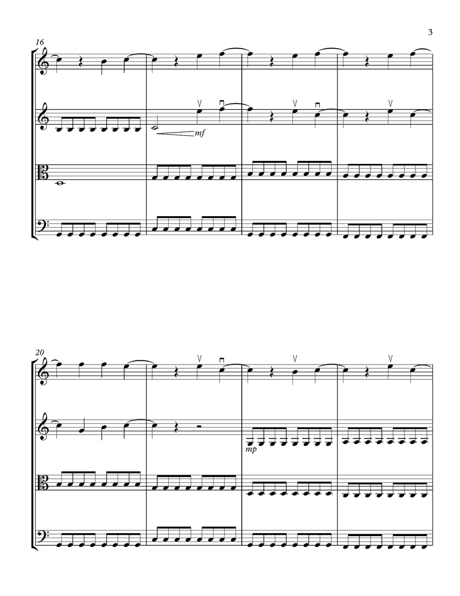 All The Small Things String Quartet scores gallery preview page 3