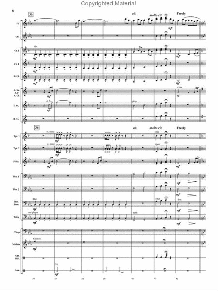 Cedar Creek Sketches Cedar Creek Sketches Concert Band scores gallery preview page 7