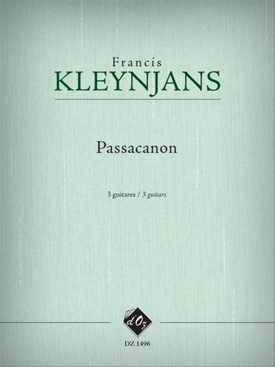Passacanon, opus 260 Guitar Ensemble scores gallery preview page 1
