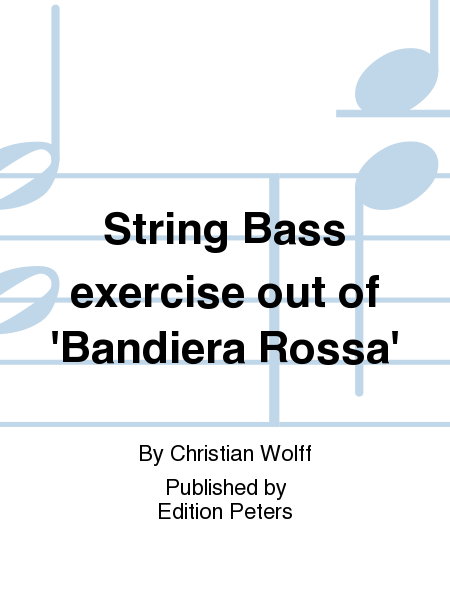 String Bass Exercise Out of 'Bandiera Rossa'