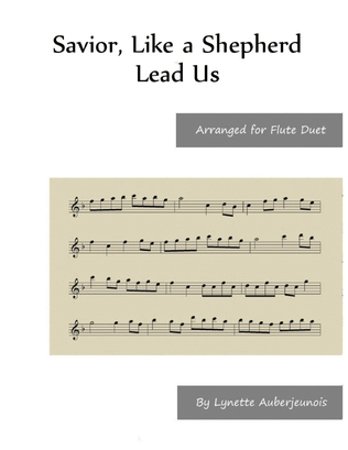 Book cover for Savior, Like a Shepherd Lead Us - Flute Duet