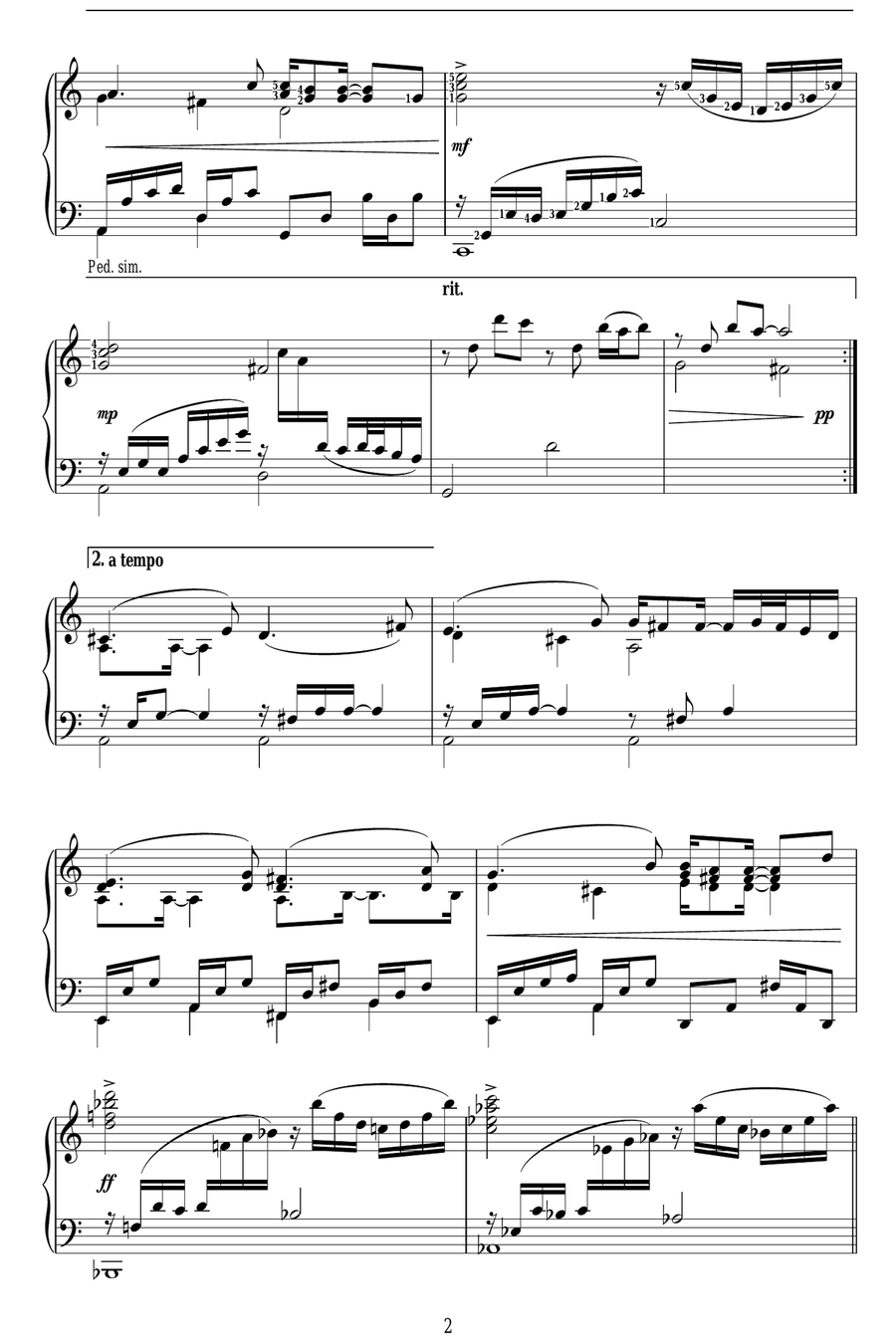 Secret Love Piano Solo scores gallery preview page 2