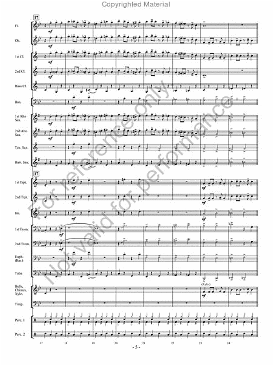 Curtain Call Curtain Call Concert Band scores gallery preview page 4
