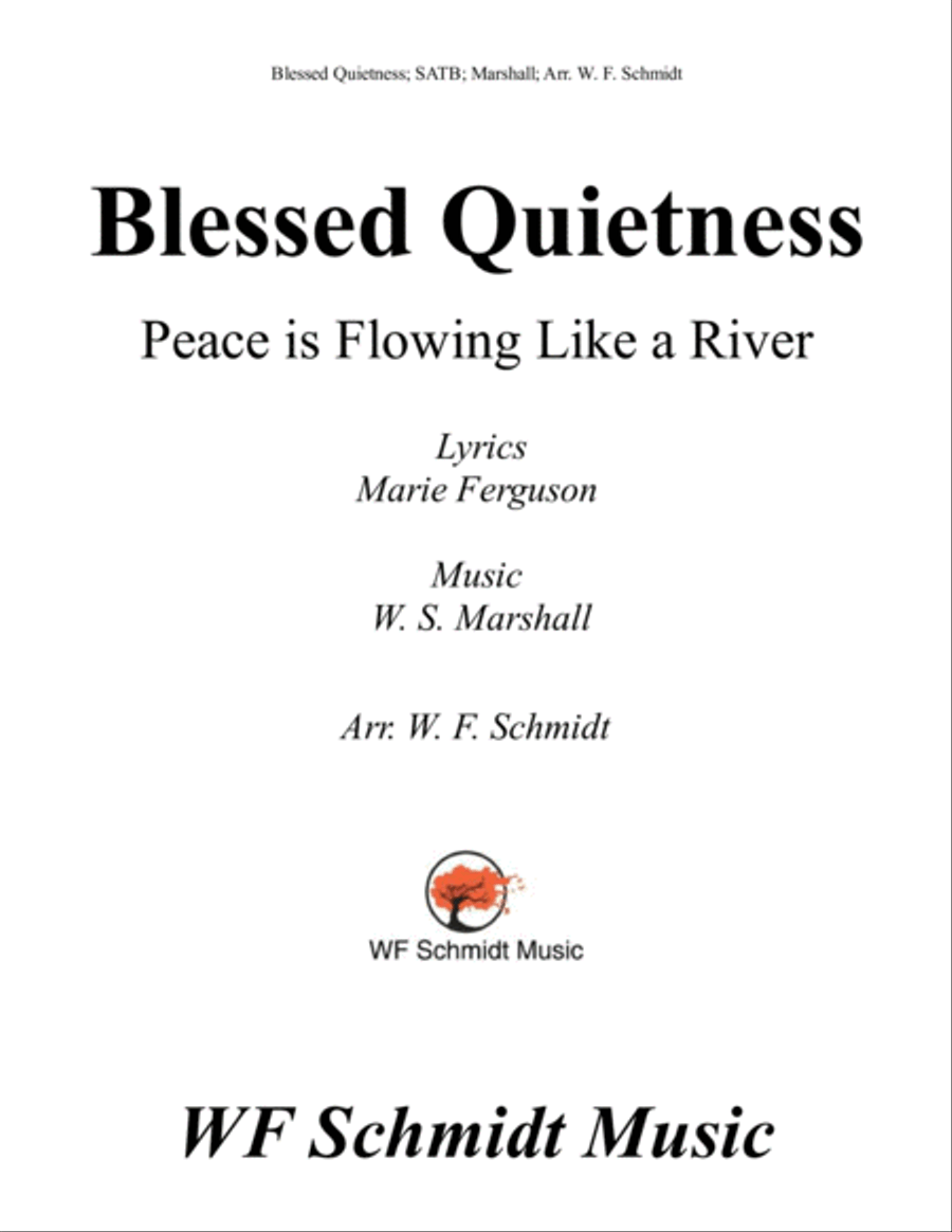 Blessed Quietness Blessed Quietness 4-Part scores gallery preview page 1