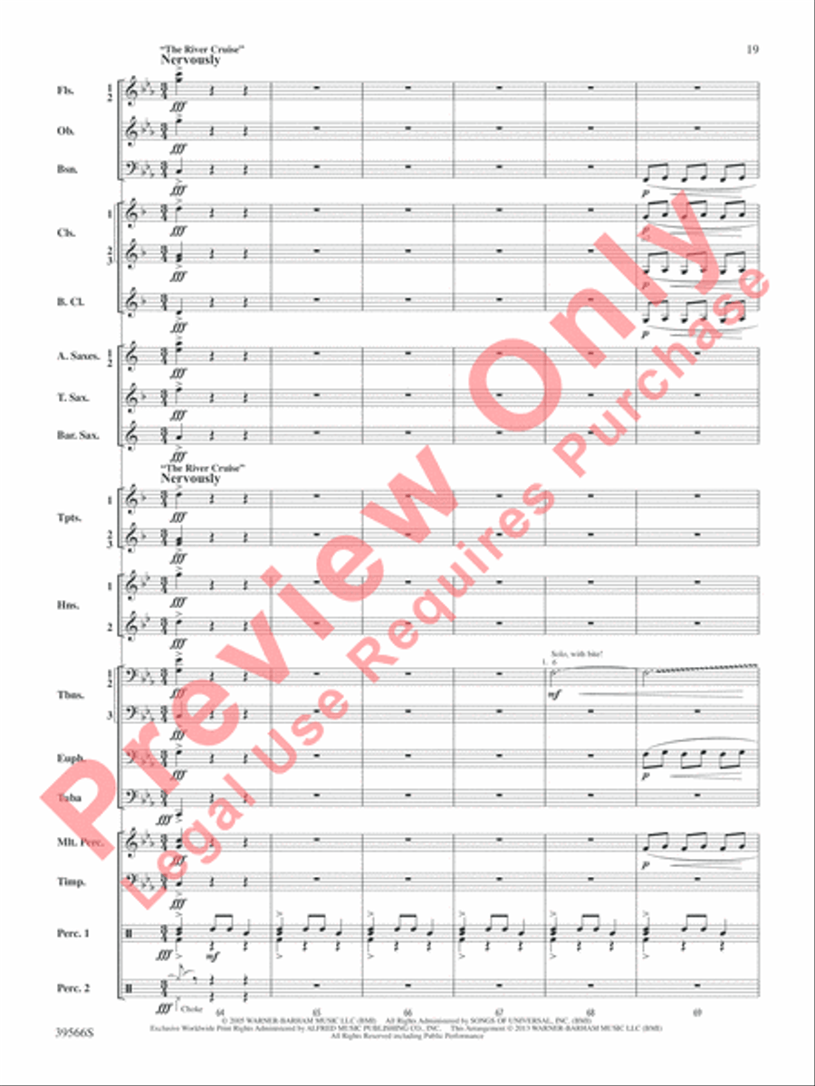 At the Movies with Danny Elfman Concert Band scores gallery preview page 20