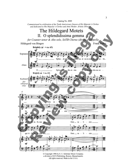 The Hildegard Motets: 2. O splendidissima gemma image number null