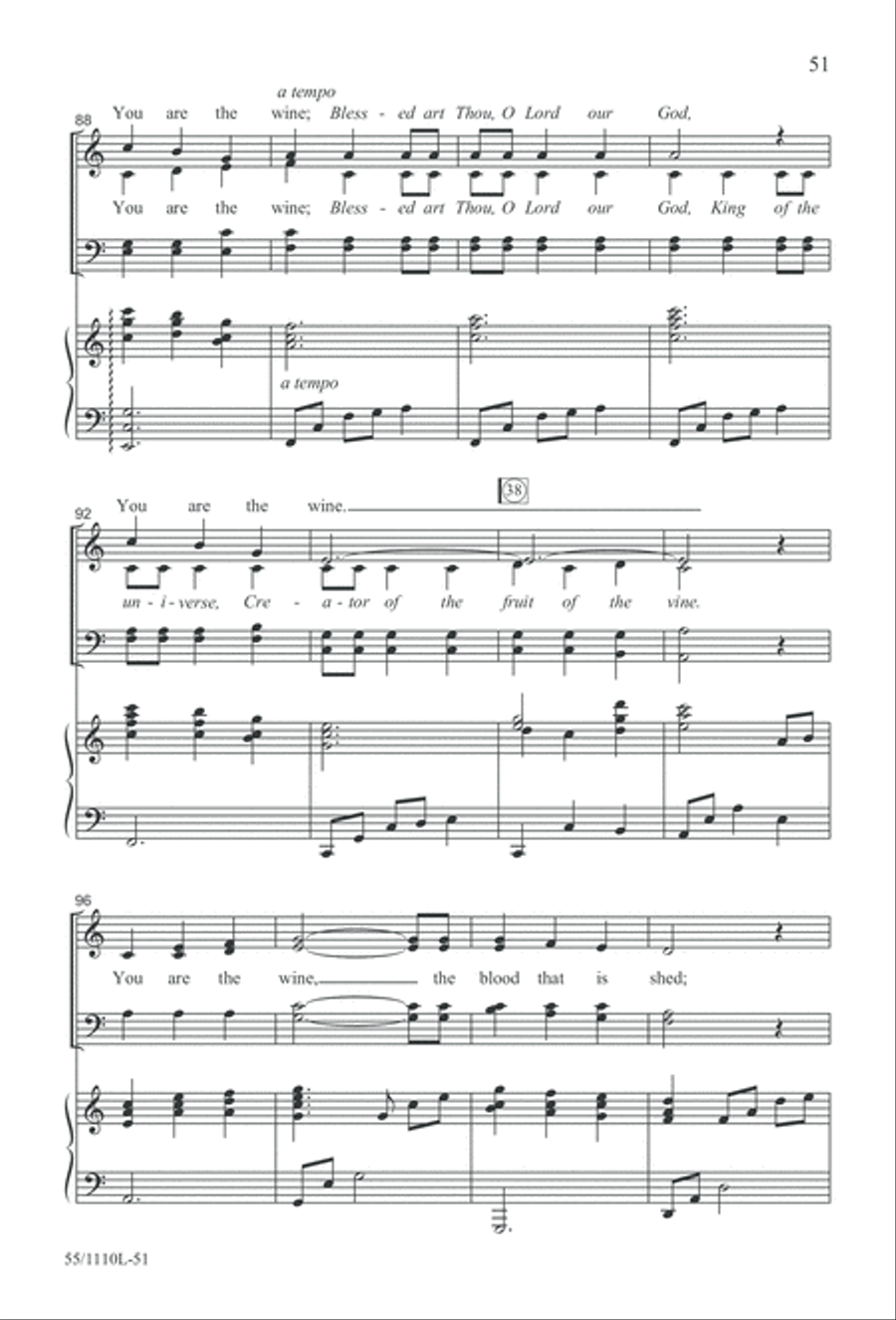 The Living Last Supper 4-Part scores gallery preview page 52