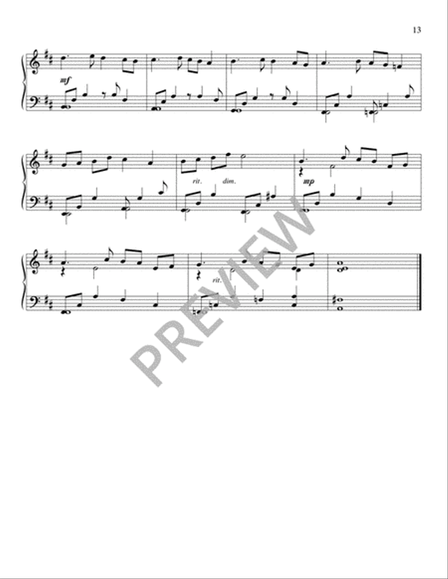 Ten Piano Essays on Tunes of Marty Haugen Piano Solo scores gallery preview page 15