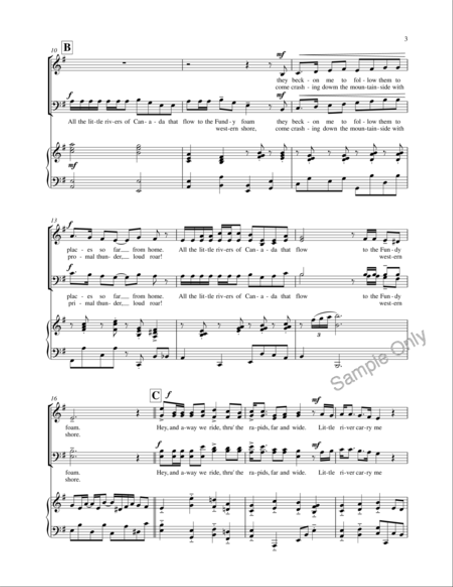 All The Little Rivers 4-Part scores gallery preview page 3