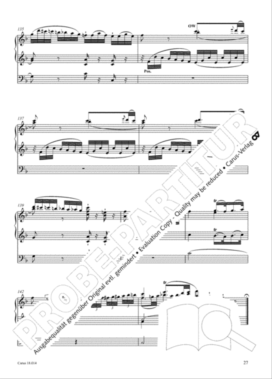 W. A. Mozart: Three organ works Organ scores gallery preview page 28