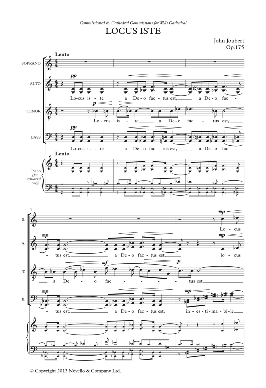 Locus Iste Choir scores gallery preview page 1