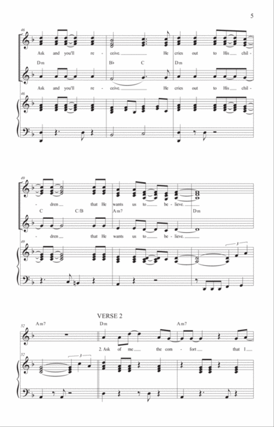 Ask and You'll Receive Ask and You'll Receive 4-Part scores gallery preview page 6
