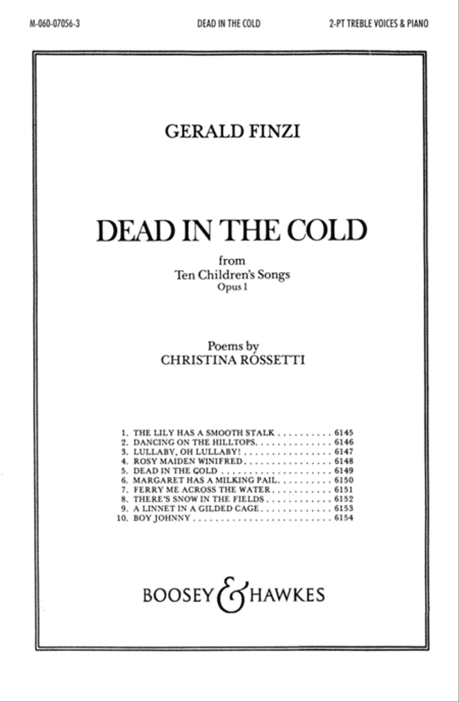 Dead in the Cold 2-Part scores gallery preview page 1
