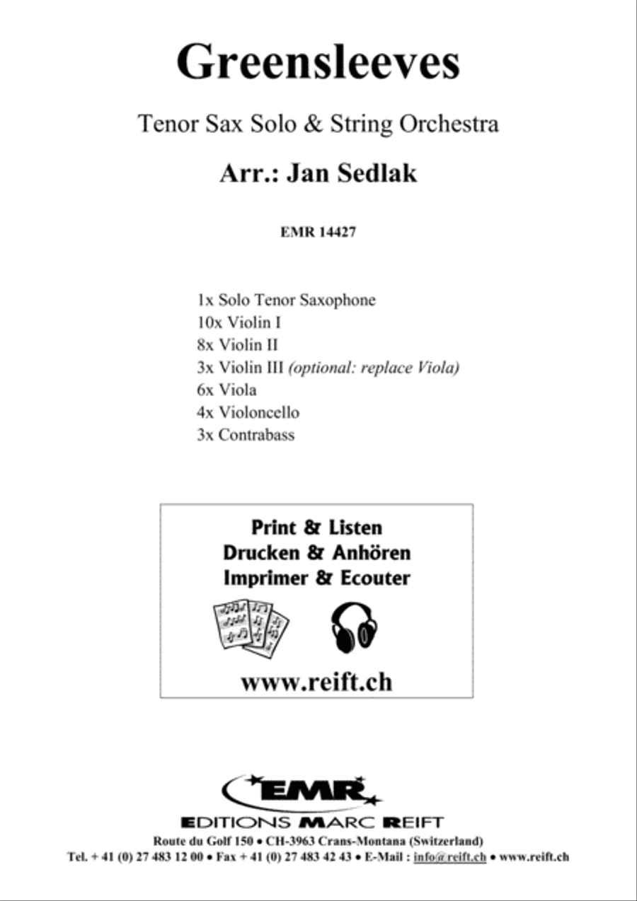 Greensleeves Greensleeves String Orchestra scores gallery preview page 2