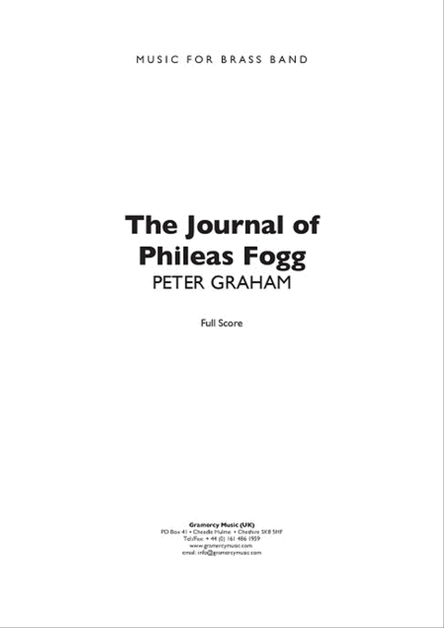 The Journal of Phileas Fogg Brass Band scores gallery preview page 1