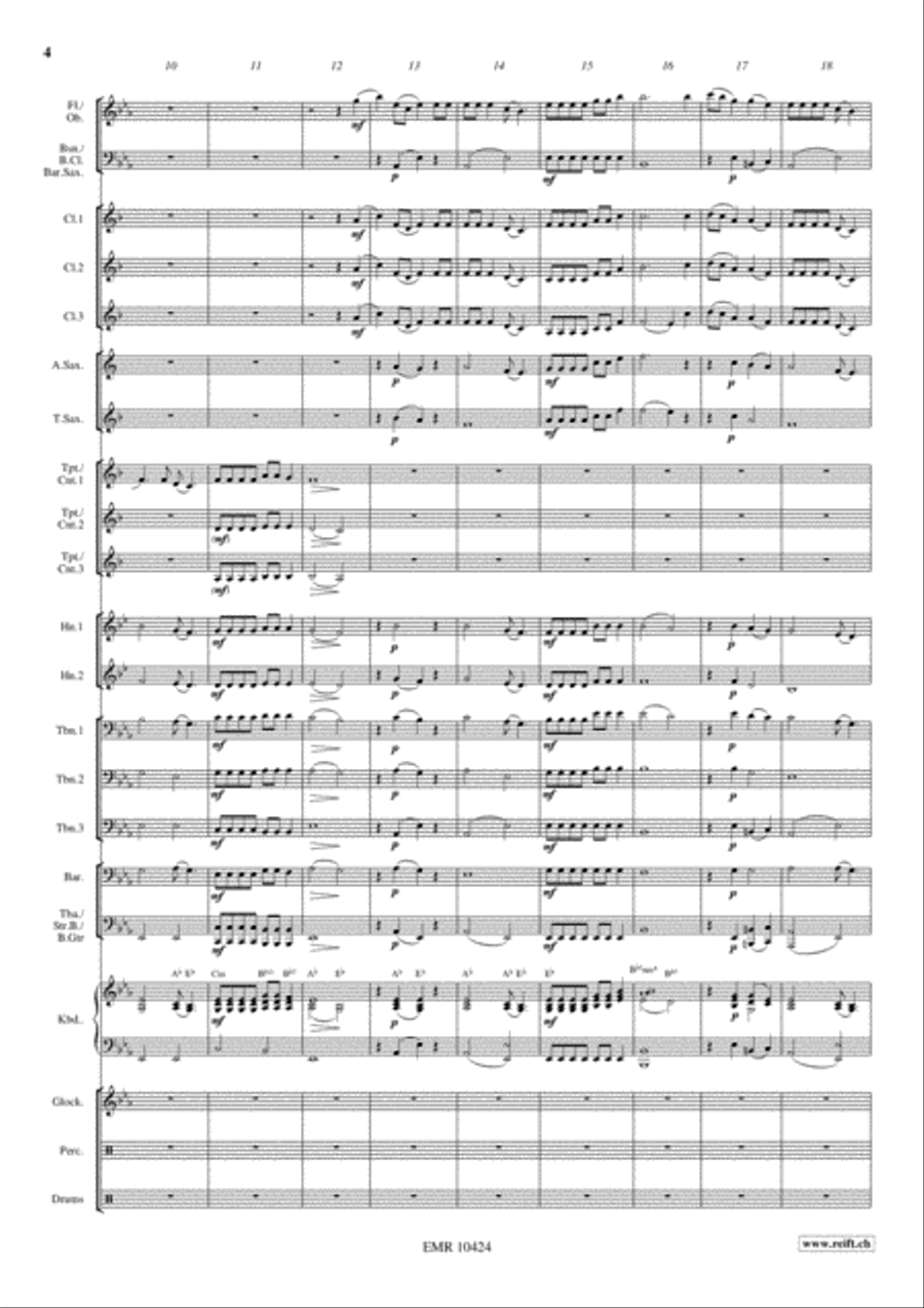 Gospel Spirit Concert Band scores gallery preview page 5